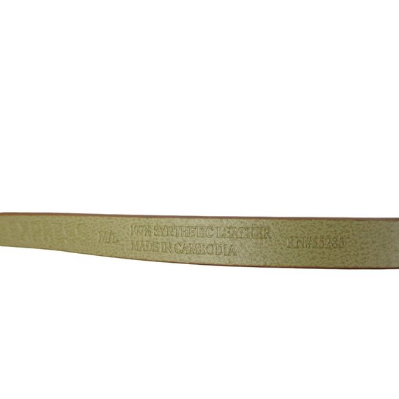 Express Skinny Chain Link Waist Belt Faux Leather Brown size M/L - Picture 6 of 8